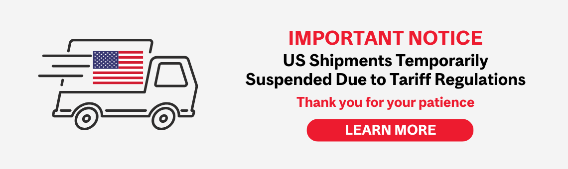 Important Notice US Shipments Temporarily Suspended Due to Tariff Regulations