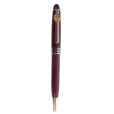 Mcgill Gold Medallion Pen and Case  - BURGUNDY