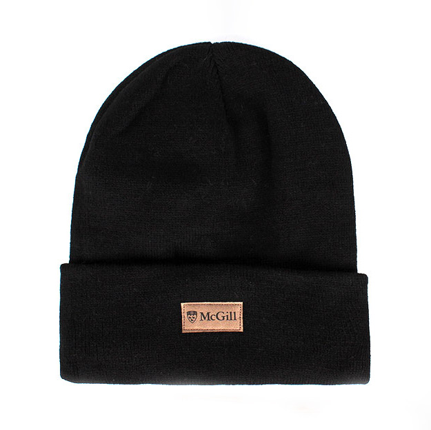 HAT WINTER CUFF NEWFOUNDLAND MCGILL LOGO BLACK