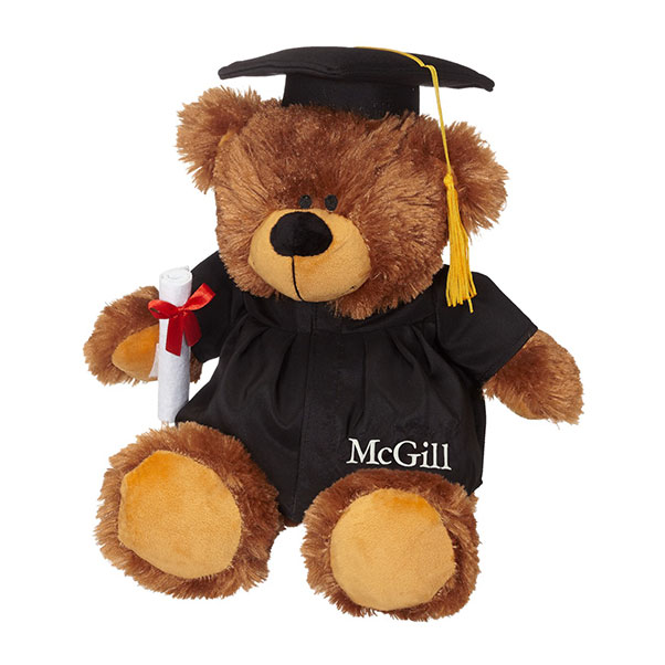 GRAD BEAR PLUSH 12"