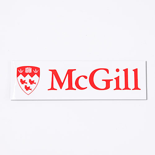 MCGILL LOGO WINDOW CLING (8") WHITE BACKGROUND