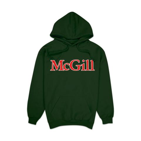 HOODIE UNISEX PULLOVER PRINTED GREEN XS	