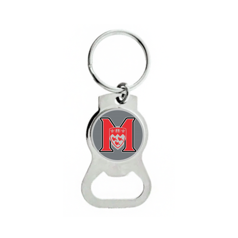 This bottle opener features a key ring and the McGill Athletics logo in full colour print on a soft enamel. Pop a bottle and cheer on your favourite team!