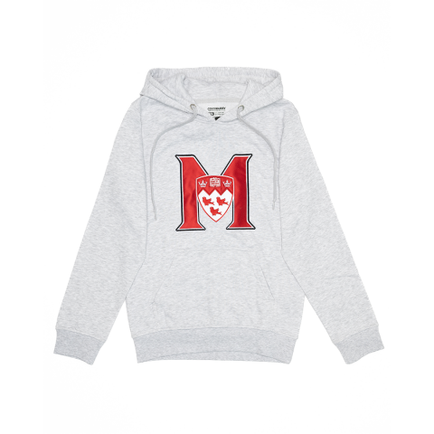 UNISEX – This classic fit pullover hoodie features a relaxed, comfortable silhouette that is neither too tight nor too loose. It offers ample room for layering without being baggy, making it ideal for everyday wear. The double fleece-lined hood is perfect for chilly weather. With ribbed cuffs and waistband, it features the McGill Athletics logo front and center so everyone knows which team you are cheering for.