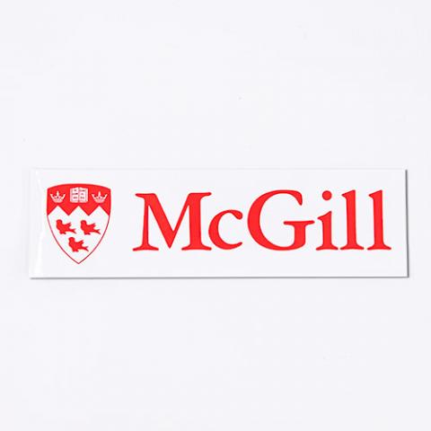 MCGILL LOGO WINDOW CLING (8") WHITE BACKGROUND