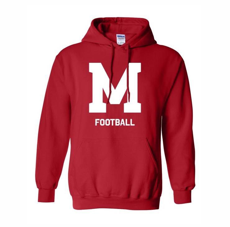 Personalized Football Hoodie Front