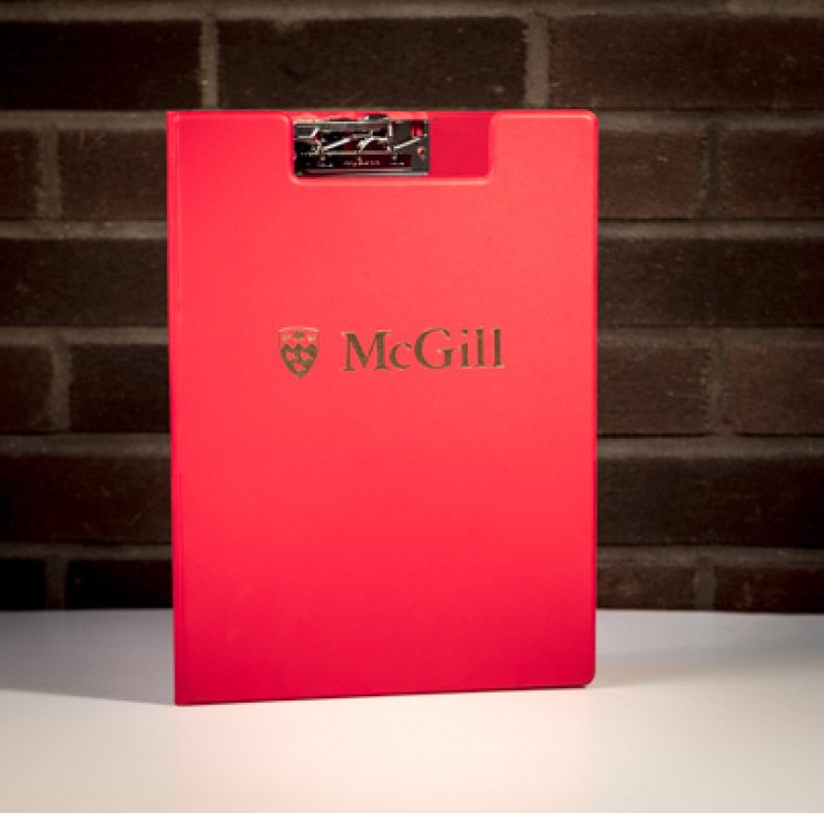 McGill Gold Imprint Clipboard