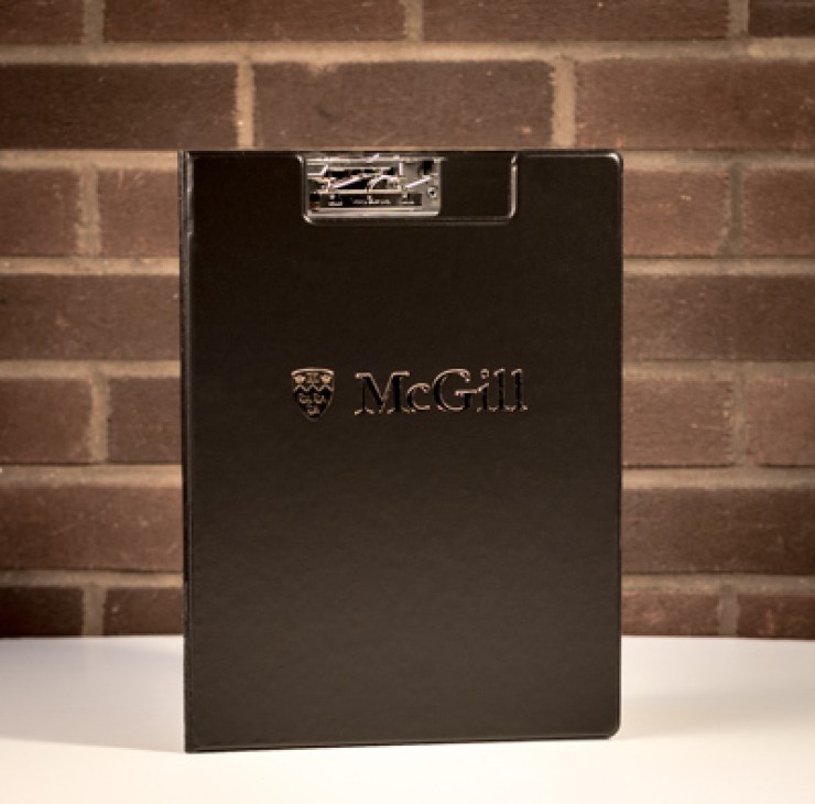 McGill Gold Imprint Clipboard