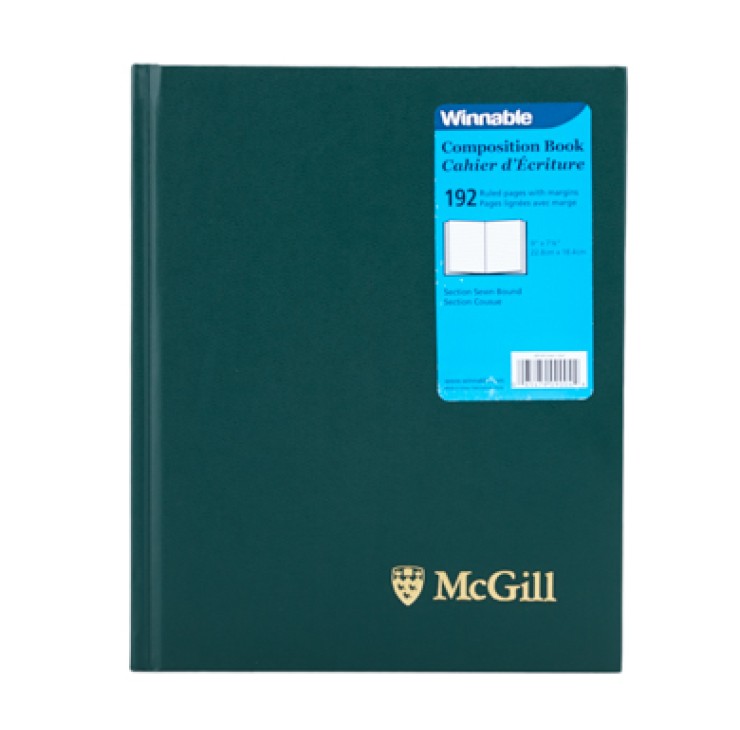 McGill University Composition Book GREEN