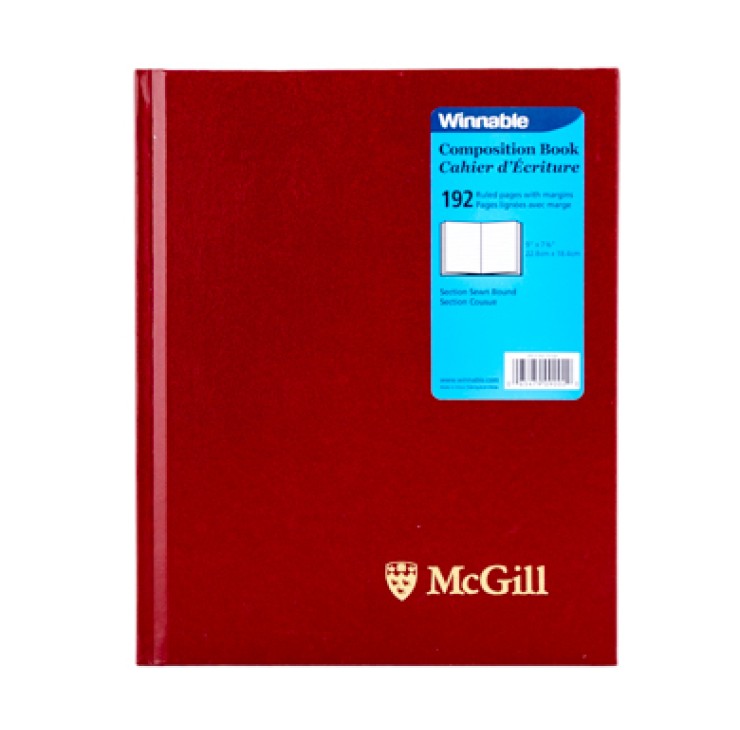 McGill University Composition Book RED