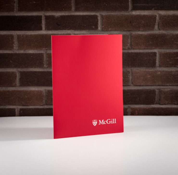 McGill University Folder Red 