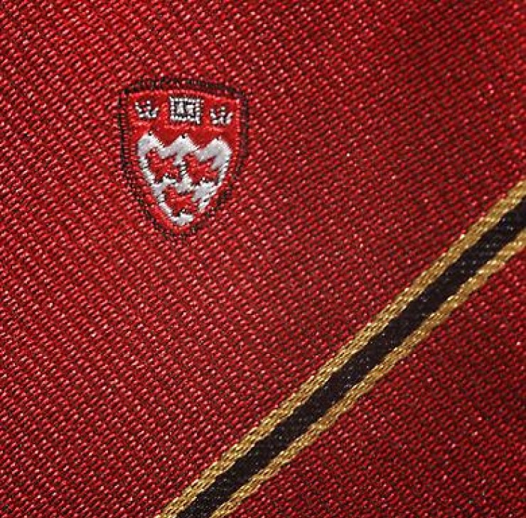 McGill University Alumni Tie Red Gold