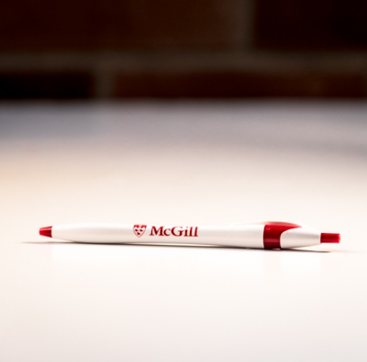 McGill Pen Red White