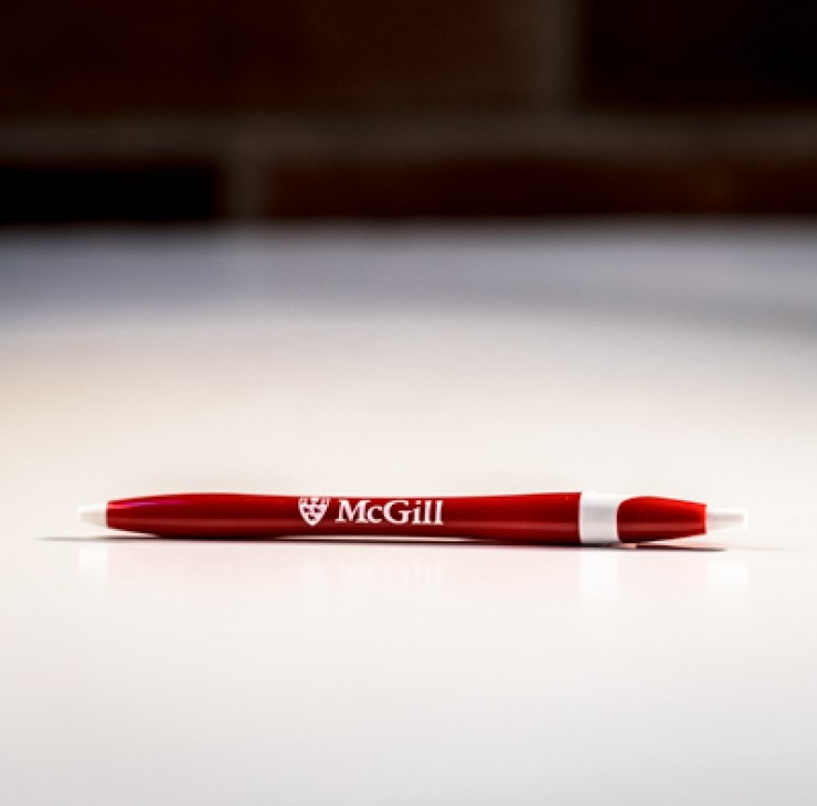 McGill Pen Red White