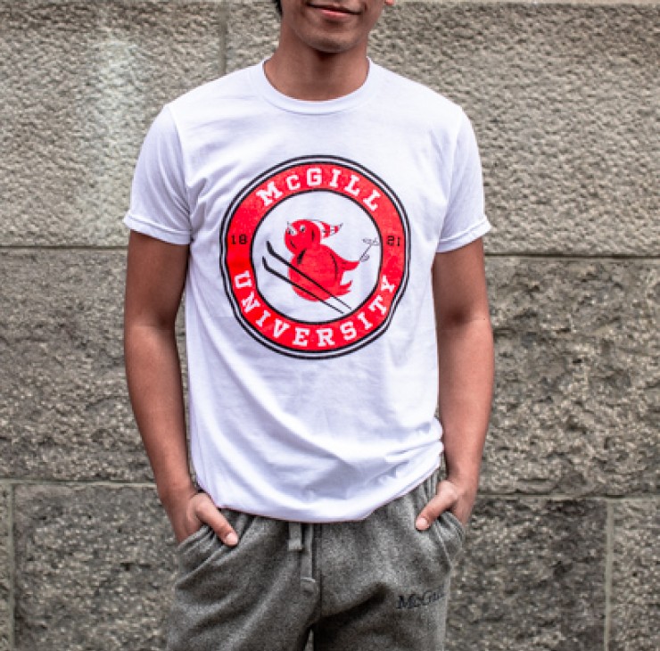 T SHIRT VINTAGE SKIING MARTLET WHITE 