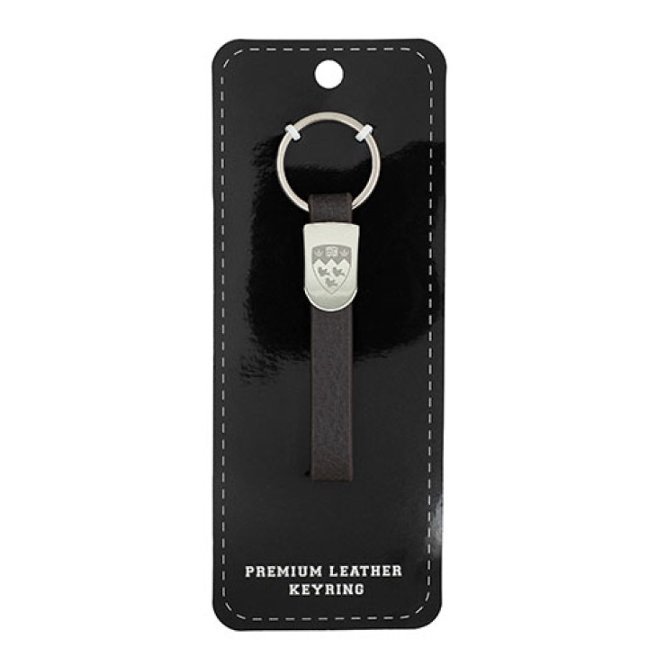 Leather Keychain with McGill Crest in Box