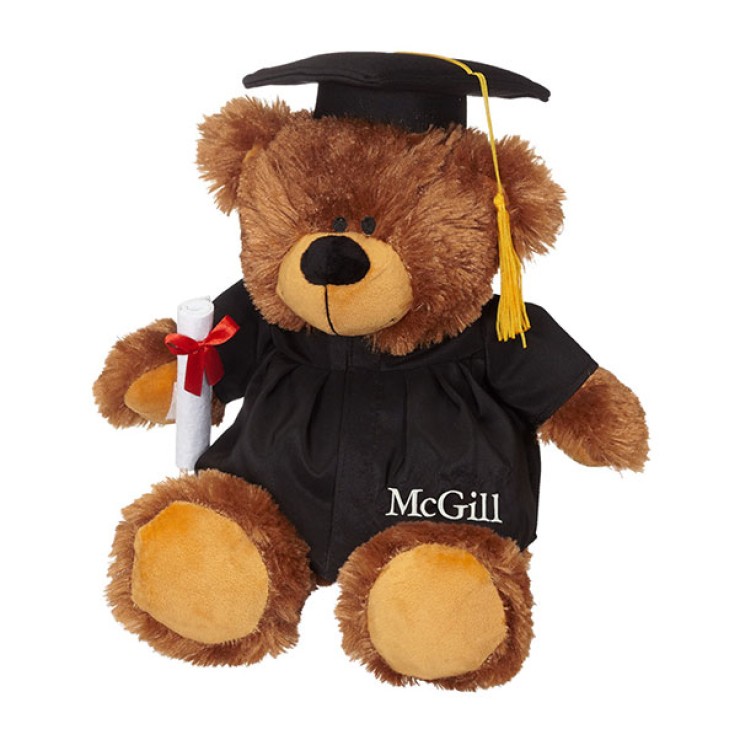 GRAD BEAR PLUSH 12"