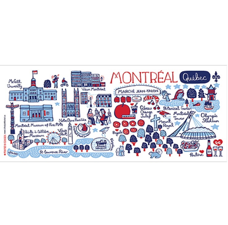 Montreal Cityscape Mug by Julia Gash FULL VIEW