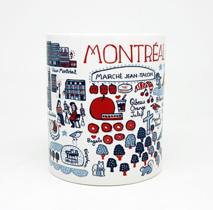 Montreal Cityscape Mug by Julia Gash SIDE 
