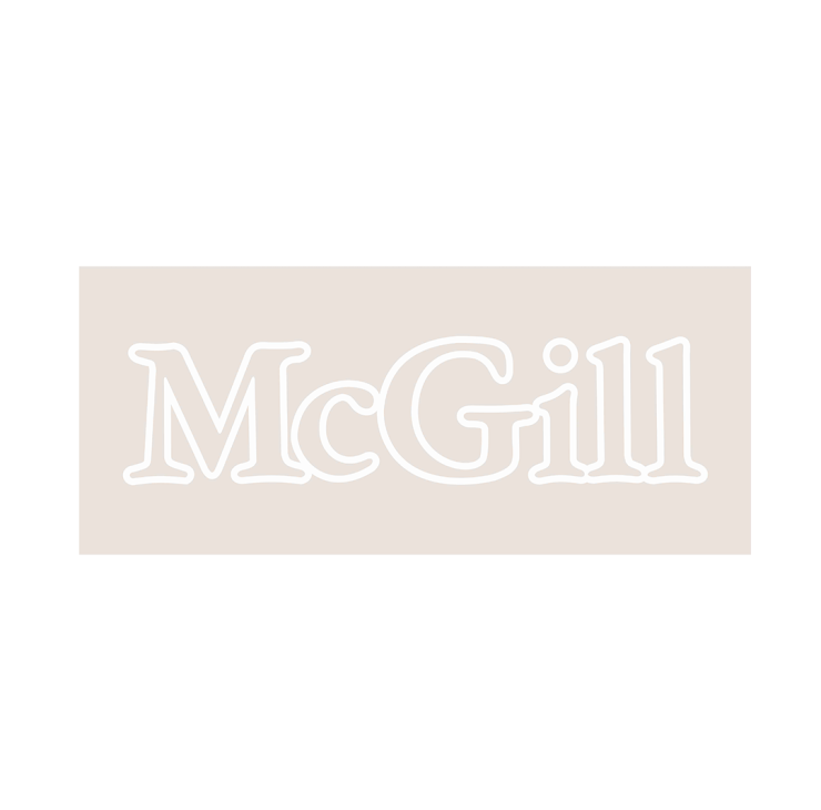 Tone-on-Tone embroidered McGill Logo on Vintage White