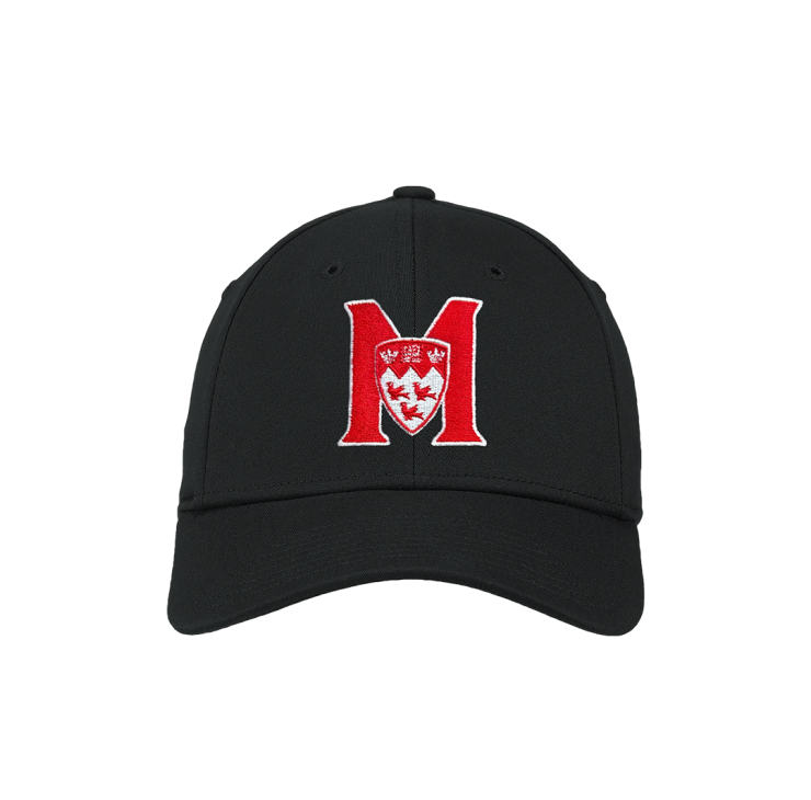 UNISEX - Perfect for the next big game, this New Era 39THIRTY cotton twill cap has a six-panel construction and a bit of stretch for the perfect fit. It features an embroidered McGill Athletics logo and a curved bill.