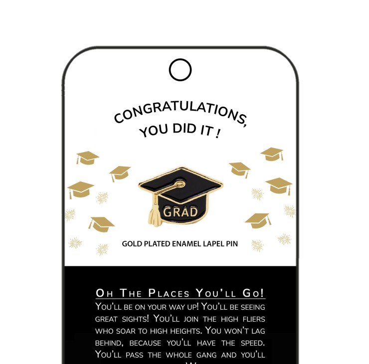 Grad Cap Pin with Board