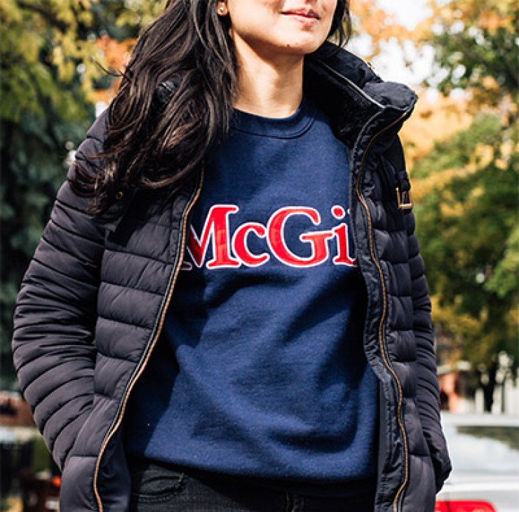 McGill 2 Tone Embroidered Fleece - NAVY