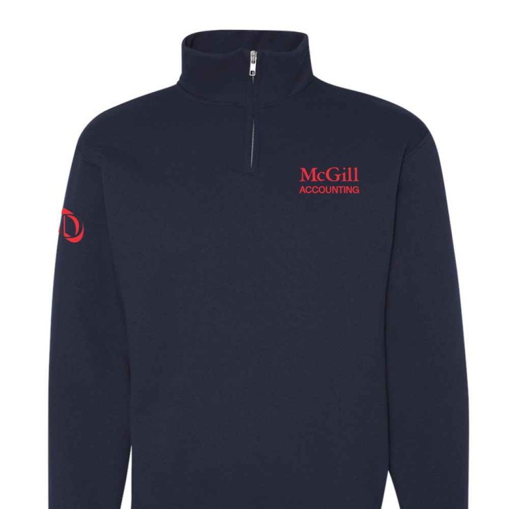 DESAUTELS 1/4 ZIP ACCOUNTING NAVY