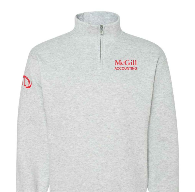 DESAUTELS 1/4 ZIP ACCOUNTING ASH