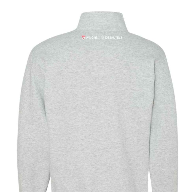 DESAUTELS 1/4 ZIP ACCOUNTING ASH BACK