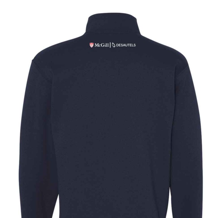 DESAUTELS 1/4 ZIP ACCOUNTING NAVY BACK
