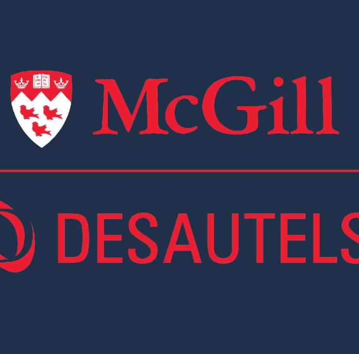 Desautels logo navy