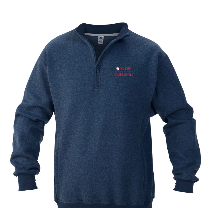 Desautels Russell quarter zip-Navy