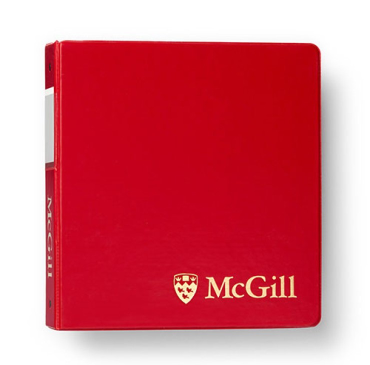 McGill Classic Binder 1.5 inch - RED