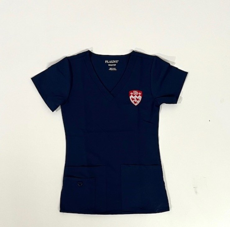 McGill Women's V-Neck Scrub Top 