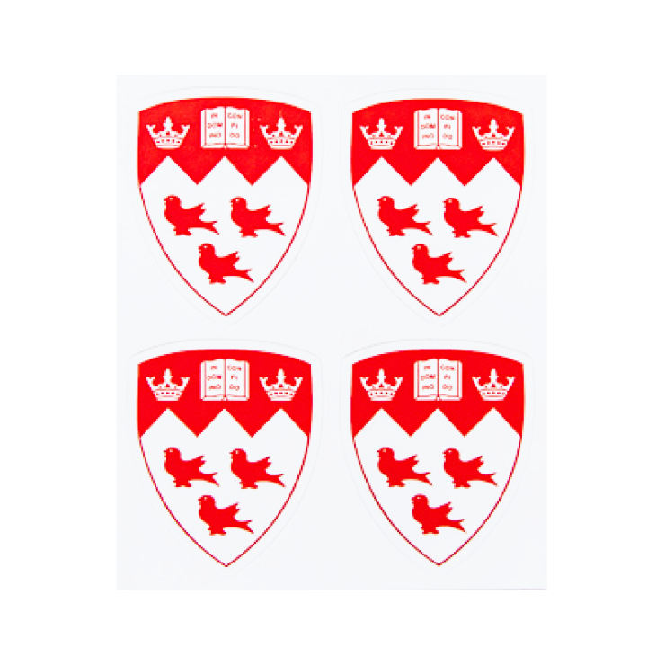 McGill Crest Sticker 4 Pack