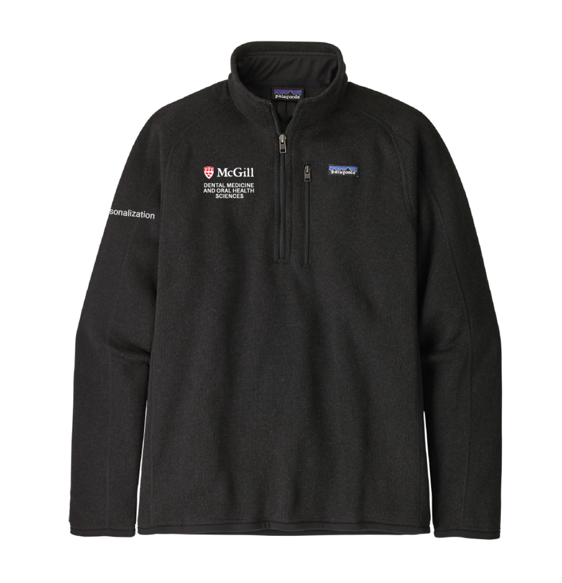 Patagonia Ladies Qtr Zip BK