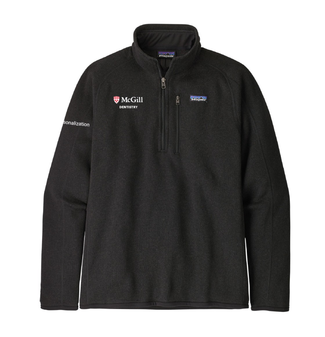Patagonia Ladies Qtr Zip BK