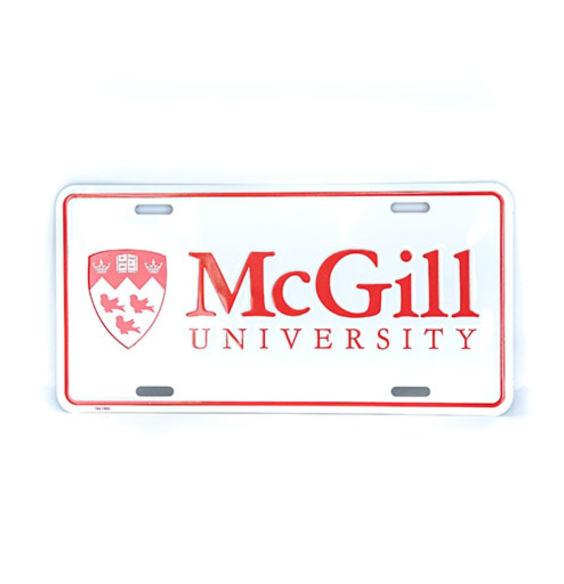 University Licence Plate	