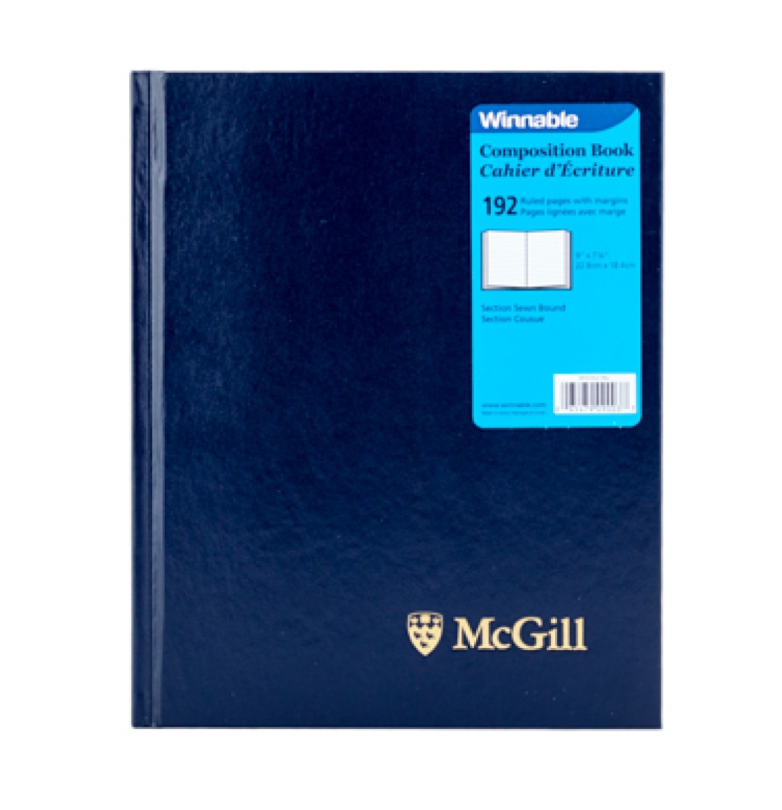 McGill University Composition Book BLUE