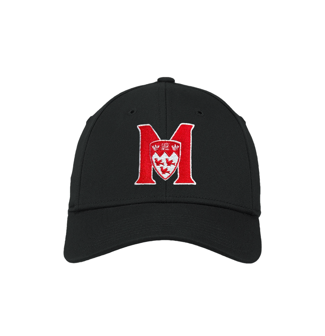 UNISEX - Perfect for the next big game, this New Era 39THIRTY cotton twill cap has a six-panel construction and a bit of stretch for the perfect fit. It features an embroidered McGill Athletics logo and a curved bill.