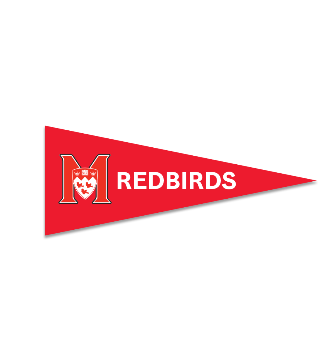 Go Redbirds Go! Show your team pride with this full colour Redbirds imprint pennant. Measuring 30" x 12", it is the perfect way to support your team at home or on game day. 