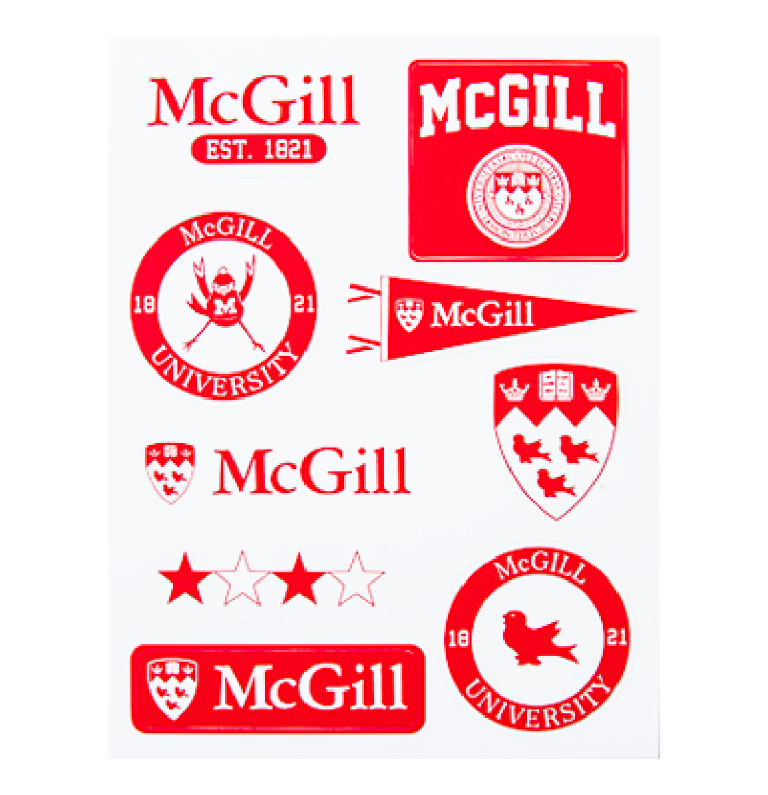 Vintage McGill Sticker Pack