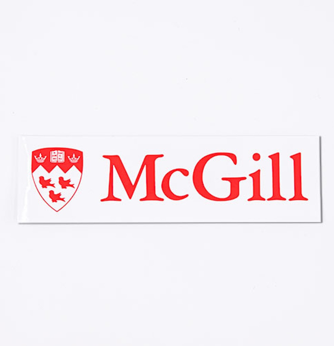 MCGILL LOGO WINDOW CLING (8") WHITE BACKGROUND